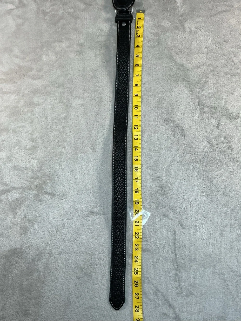Kids Black Western Belt With Bull Buckle